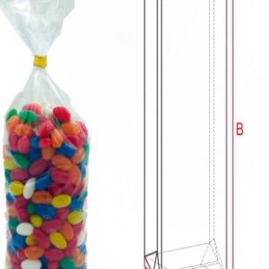 BOLSAS CELOFAN FONDO PLANO 9+6*28 /100U