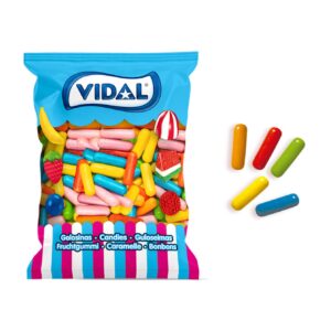 Chicle Tizas Vidal (250 unidades). Chicles de colores infantil