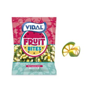 fruit bites de forma tajada de lemon de la marca vidal