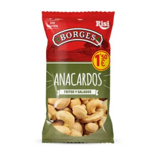 12 bolsas de anacardos fritos marca borges