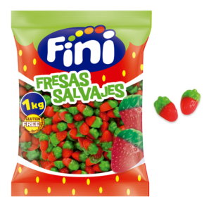 Caramelos de goma Fini Mini Fresas salvajes 1kg.