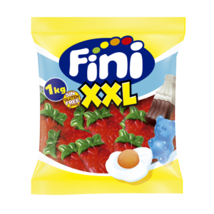Caramelos de goma gigantes Fini Fresas brillo 1kg.