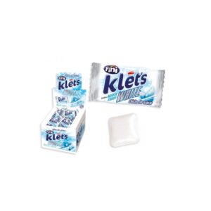 Chicle Klet's white menta suave sin azúcar fini 200u.