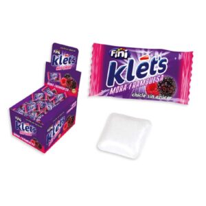 Chicle Klet's Mora - Frambuesa sin azúcar fini 200u.