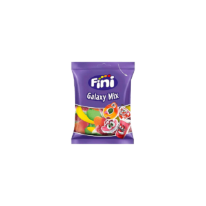 Galaxy Mix Azúcar de Fini es un surtido de gominolas cubiertas de azúcar, con formas variadas y sabor delicioso. Presentados en bolsitas de 90 gramos y cajas de 12 unidades es ideal para disfrutar en cualquier lugar, tanto solo, como compartiéndolo con amigos y familia. Con estas gominolas tendrás diversión y dulzura en cada bocado.