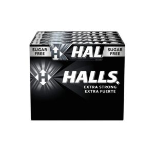 Halls caramelos extra fuerte sin azúcar 20 unidades