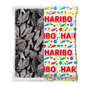 Haribo Regaliz Salino piezas en forma de rombo 1kg.