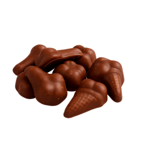 Nubes de fresa con una textura suave y esponjosa, recubiertas de una capa de chocolate que aporta el contraste entre el sabor afrutado de la golosina y el toque intenso del cacao. Una combinación sencilla y reconocible, presentada en formato de tarro de 1,2 kg, que reúne el punto dulce de la nube con una cobertura de chocolate para disfrutarla como golosina en cualquier momento. Su composición incluye leche desnatada en polvo y proteína láctea, por lo que contiene leche, además de gelatina y derivados de soja presentes en las lecitinas.