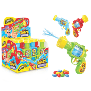 Juguete con golosinas Johny Bee Water Gun Sweet Shooter 12u.