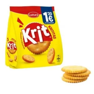 Bolsita de galletitas saladas krit, ideales para máquinas de vending