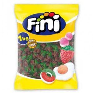 Las BOTELLAS COLA PEQUEÑAS 1Kg FINI son una de las golosinas clásicas más populares por su intenso sabor a cola y su textura suave y divertida. Ideales para cumpleaños, fiestas, candy bar, eventos y para disfrutar en cualquier momento.