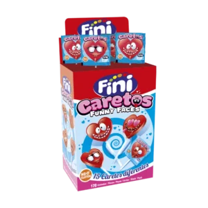 Piruletas Caretos Finiletas Fini Golosinas - Fresa - Estuche 150-170 uds