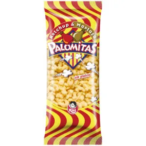 30 bolsas de palomita de ketchup y mostaza marca risi
