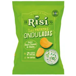 RISI PATATAS ONDULADAS SOUR CREAM&ONION 18U