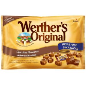 Caramelos Werther's chocolate sin azúcar bolsa de 1Kg.