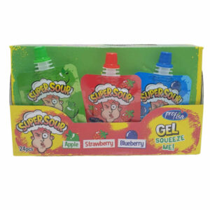 CHUPACHUS SUPER SOUR GEL PROFISA GEL ÁCIDO SURTIDO 24 UNIDADES 20G