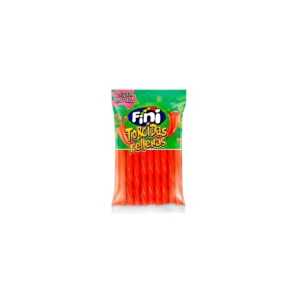 Las Torcidas Rellenas Fresa Pectina de Fini son un irresistible dulce que combina textura suave y relleno delicioso. Presentadas en prácticas bolsas de 90 g, son ideales para disfrutar o compartir en cualquier momento. Su sabor intenso a fresa las convierte en una golosina atractiva y muy tentadora
