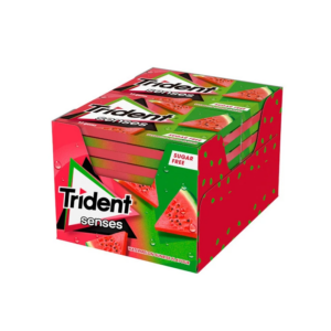 trident senses sandia 12 cajitas de 12 chicles