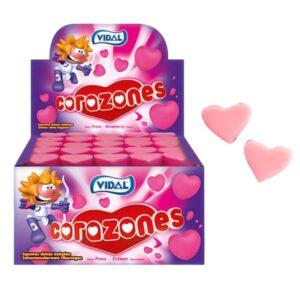 Vidal Choco Corazones Fresa 75u.