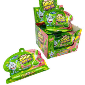caramel sour drop pen jam sabor sandia 12u