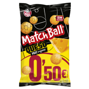¡Un snack con forma de balón y mucha diversión en cada bocado! Los Matchball de Risi son perfectos para quienes disfrutan de los aperitivos crujientes y quieren darle un toque original a sus momentos de picoteo. Ideales para compartir con amigos, disfrutar mientras ves un partido o tener siempre a mano algo rico para picar. Un snack divertido que combina el espíritu futbolero con el placer de disfrutar de un buen aperitivo. 🛒 ¡Ficha a los Matchball de Risi para tu surtido! Haz tu pedido en Golosinas La Mancha y prepárate para marcar un gol con tus clientes.